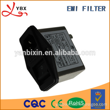 Medical appliance AC socket EMI filter 6A 10A 220V
